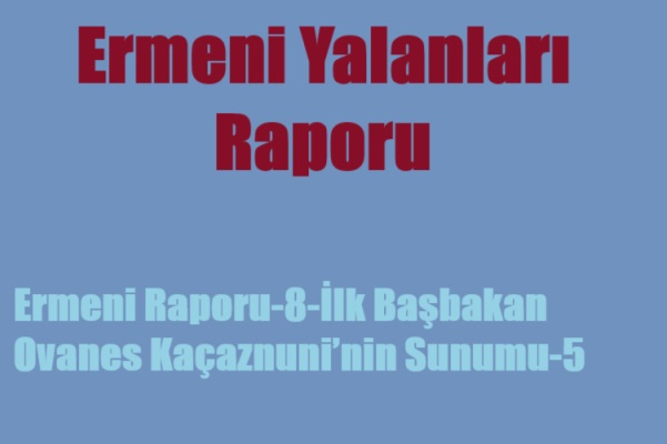 Ermeni raporu 8 -5