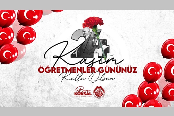 Burcu Köksal'ın 24 kasim ogretmenler gunu mesaji