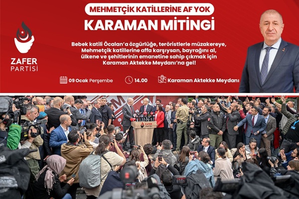 Mehmetçik Katillerine Af Yok mitingleri - Karaman mitingi