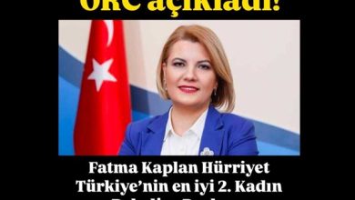 ORC açıkladı Başkan Hürriyet Türkiye’nin en başarılı 2. kadın belediye başkanı