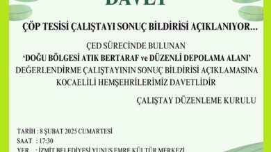 8 Şubat Çalıştayına Davet