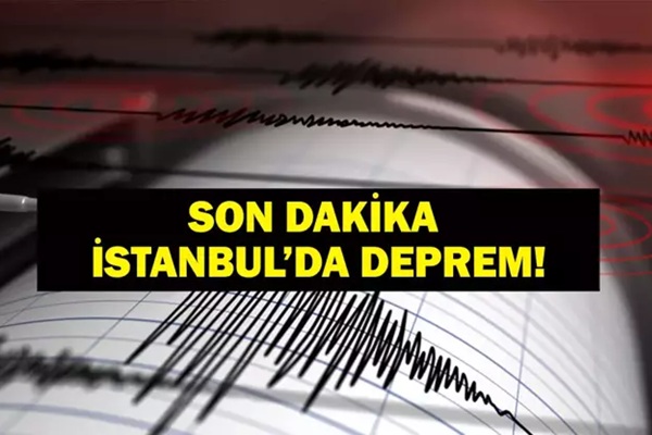 İstanbulda deprem Marmara Denizi