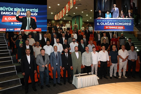 BBBP Darıca 6. Olağan Kongresi Coşkuyla Gerçekleşti