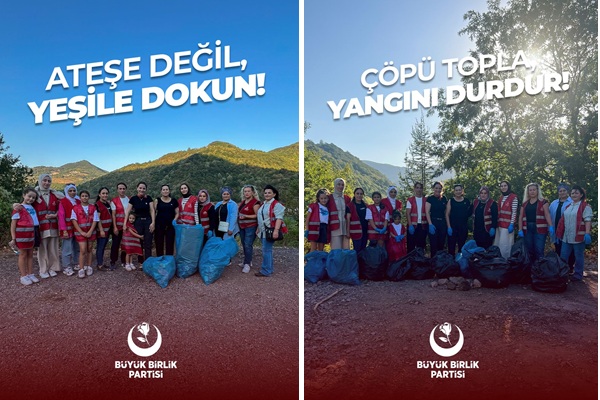 BBP İl Kadın Kolları Ateşe Değil, Yeşile Dokun