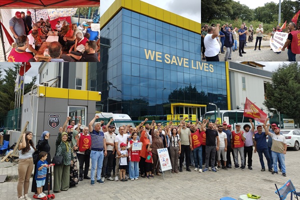 Emek Partisi'nden direnişteki OMSA Metal işçilerine ziyaret