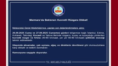 Marmara’da Beklenen Kuvvetli Rüzgara Dikkat!