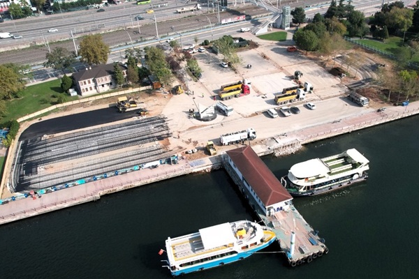 İzmit 1 Mart Vapur İskelesi Otoparkının yüzde 85 tamamlandı