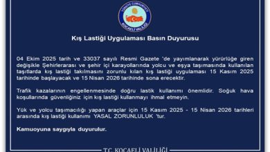 Kış Lastiği Uygulaması Basın Duyurusu