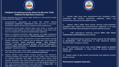 Kocaeli Kış Mevsimi Trafik Tedbirleri Duyurusu