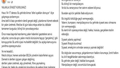 “Meclis Bitiyor Hemen Ardından Belsa Yönetimi Kaloriferleri Açıyor”